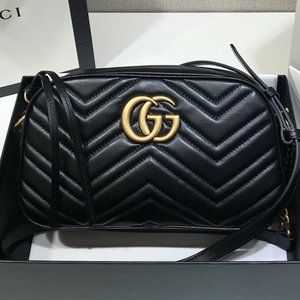 2021ss Gucci Marmont mini classic saddle bag